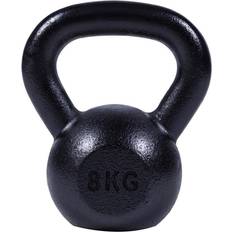 Zilver Kettlebells Gorilla Sports Kettlebell (8 kg) Gietijzer Zwart