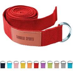 Groen Yoga-uitrusting Gorilla Sports Yoga riem 260 x 3,8 cm