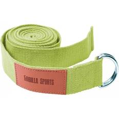 Grün Yogaausrüstung Gorilla Sports Yogagurt Grün 260 x 3,8 cm