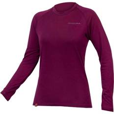 Purple - Women Clothing Endura BaaBaa Blend Womens Long Sleeve Base Layer