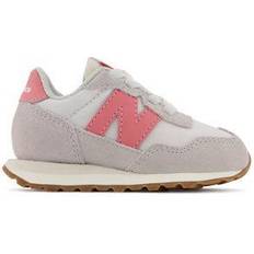 21½ Sneakers New Balance Enfant 237 Bungee en Gris/Rose