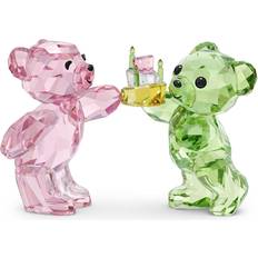 Pink Figurines Swarovski Kris Bear Birthday Figurine