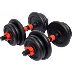Håndvægt 25 Gorilla Sports Håndvægte 25 mm Støbejern 2x10 kg 2x15 kg