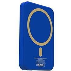 Iphone 5 charger Rapidx Boosta Magnetic Wireless Charger 5 000 mAh Power Bank for iPhone 12 13 14 series Blue