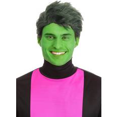 Kurzhaarperücken Green Shapeshifting Superhero Men's Wig Green