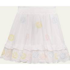 Kids Kjol - Vit/Pastel m. Blommor