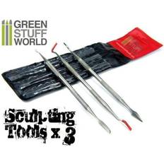Grøn Modelleringsværktøj Green Stuff World 3x Sculpting Tools