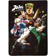 Multicolour Blankets Bizarre Adventure Digital Fleece Filz Grün, Braun, Mehrfarbig, Schwarz