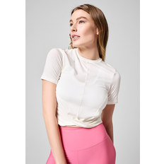 Casall T-shirts Casall Delight Short Wrap Manga Corta Blanco Mujer - White