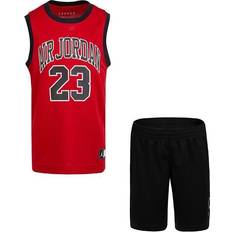 Musta Muut Setit Jordan Muscle Tank & Shorts 2pc Set - Punainen