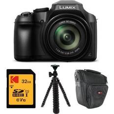 Panasonic Secure Digital HC (SDHC) Compact Cameras Panasonic LUMIX FZ80 18.1MP 4K 60x Long Zoom Digital Camera 32GB SD Card Bundle