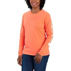 T-shirts & Tank Tops Carhartt Women's Workwear Long Sleeve Logo Tee Orange