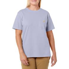 Carhartt Women T-shirts Carhartt Women's Short Sleeve Pocket T-shirt - Lavender Heather