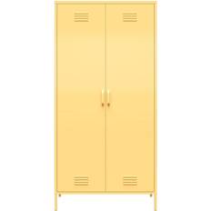 Yellow Cabinets Novogratz The Cache Tall 2 Storage Cabinet