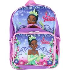 Solid Colors School Bags Disney Girl's Princess Tiana 16-Inch Backpack with Matching Lunch Bag