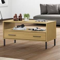 Pine wood side tables vidaXL Solid Wood Pine Coffee Table