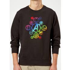 Marvel Avengers Rainbow Icon Sweatshirt Black