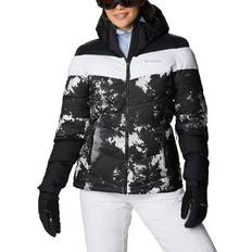 Blanco Chaquetas Columbia Women's Insulated Ski Jacket - White Lookup Print/Black/White