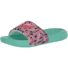 Under Armour Girls' Ansa Graphic Slide Sandals White/Green/Pink