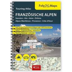 C Motorcykeldäck FolyMaps Touring Atlas Französische Alpen 1:250.000