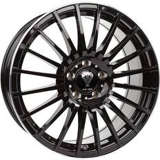 Axxion Ax5 Glossy black with full machined lip 8.5x19 5x112 ET32