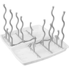 BabyOno Bottle Drying Rack drypbakke til flasker I. Grey 1 stk