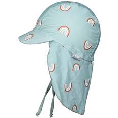 Spandex UV-vaatteet Sterntaler Peaked Cap Kaulasuojalla - Rainbow Green