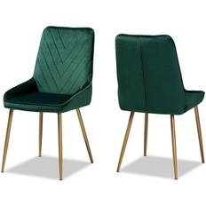 Chairs Baxton Studio Priscilla Green Kitchen Chair 2