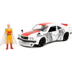 Métal Voitures Jada One Punch Man Mazda RX-3 1974 avec Saitama 1:Ensemble de 24 échelles