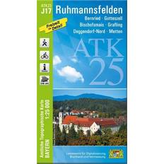 ATK25-J17 Ruhmannsfelden Amtliche Topographische Karte 1:25000