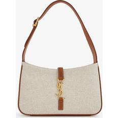 Saint Laurent Le 5 a 7 Canvas Hobo White/Light Bronze