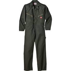 Dickies Men's Deluxe Twill Long Sleeve Coverall - Olive Green