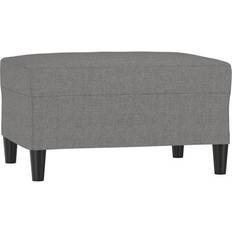 Polyester Fotpallar på rea vidaXL Mörkgrå 70 x 55 x 41 cm Tyg Fotpall