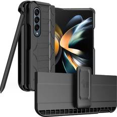 Mobile Phone Accessories Case Cover Holster Belt Clip S Pen Holder for Samsung Galaxy Z Fold 4 5G Black