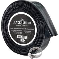 2 inch pool hose U.s. pool supply black rhino 1-1/2" x 50' pool backwash hose with hose clamp e