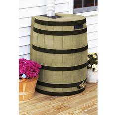 Green Rain Barrels Good Ideas Rain Wizard 50 Gallon Barrel Water