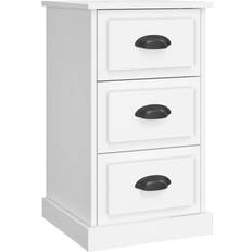 Møbler vidaXL 39 x 39 x 67 cm Konstrueret Træ Hvid Sengebord