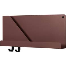 Rouge Étagères Muuto Folded Petite 51 x 22 cm Rouge Étagère Murale