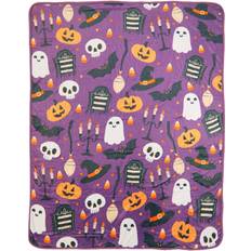 Purple Blankets Halloween Mischief Comfy Filz Weiß, Violett, Orange