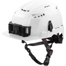 Milwaukee Protective Gear Milwaukee BOLT White Type Class Front Brim Vented Safety Helmet