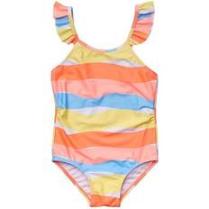 Polyester Badpakken Toddler/Child Girls Good Vibes Frill Strap Swimsuit Open Miscellaneous Open Miscellaneous