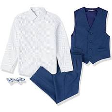 White Shirts Van Heusen Little & Big Boys 4-pc. Suit Set, 10, Blue Blue