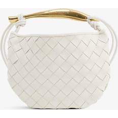 Bottega Veneta Womens Chalk-m Brass Sardine Mini Intrecciato Leather Cross-body bag