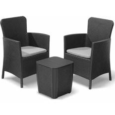 Ensembles de Salon d'Extérieur vidaXL Mobilier Pour Balcon 5 pcs Graphite 223815 Keter Ensemble de Salon d'Extérieur