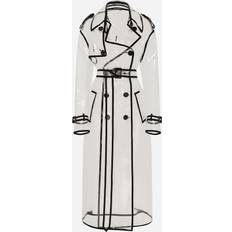 Dolce & Gabbana Transparent Double Breasted Trench Coat