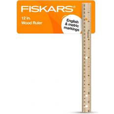 Fiskars 01-005358 Back to School Supplies Wood Ruler, 12