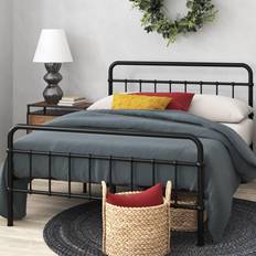 Black king bed frame Zinus King 42" Florence Metal Platform Bed Frame