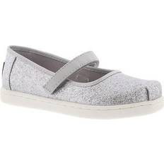 Silver Sneakers Barnskor Toms Girl's Mary Jane Flat - Silver