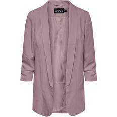 Pink - Women Blazers Pieces Women's Pcboss Noos 3/4 Blazer - Woodrose Pink