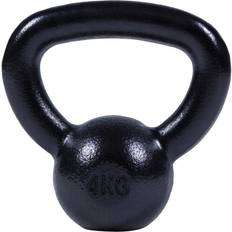 Zilver Kettlebells Gorilla Sports Kettlebell (4 kg) Gietijzer Zwart